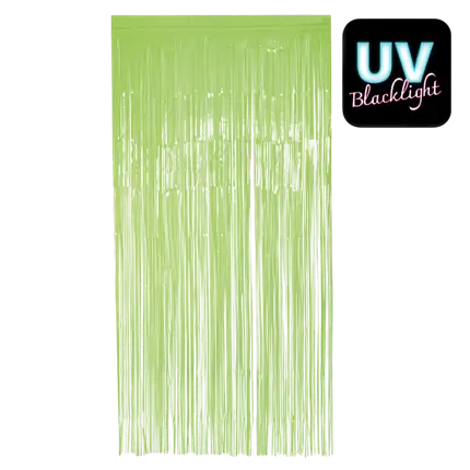 Cortina de aluminio verde fluo 200x100cm