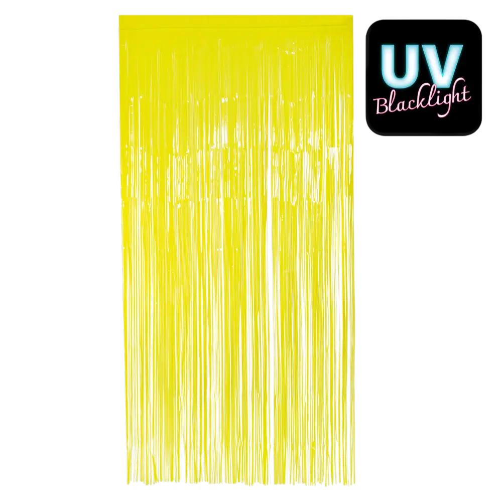 Cortina de aluminio amarillo fluo 200x100cm