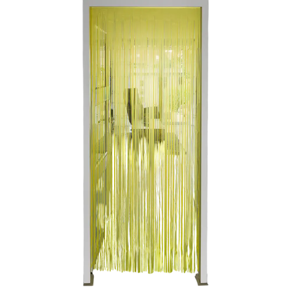 Cortina de aluminio amarillo fluo 200x100cm