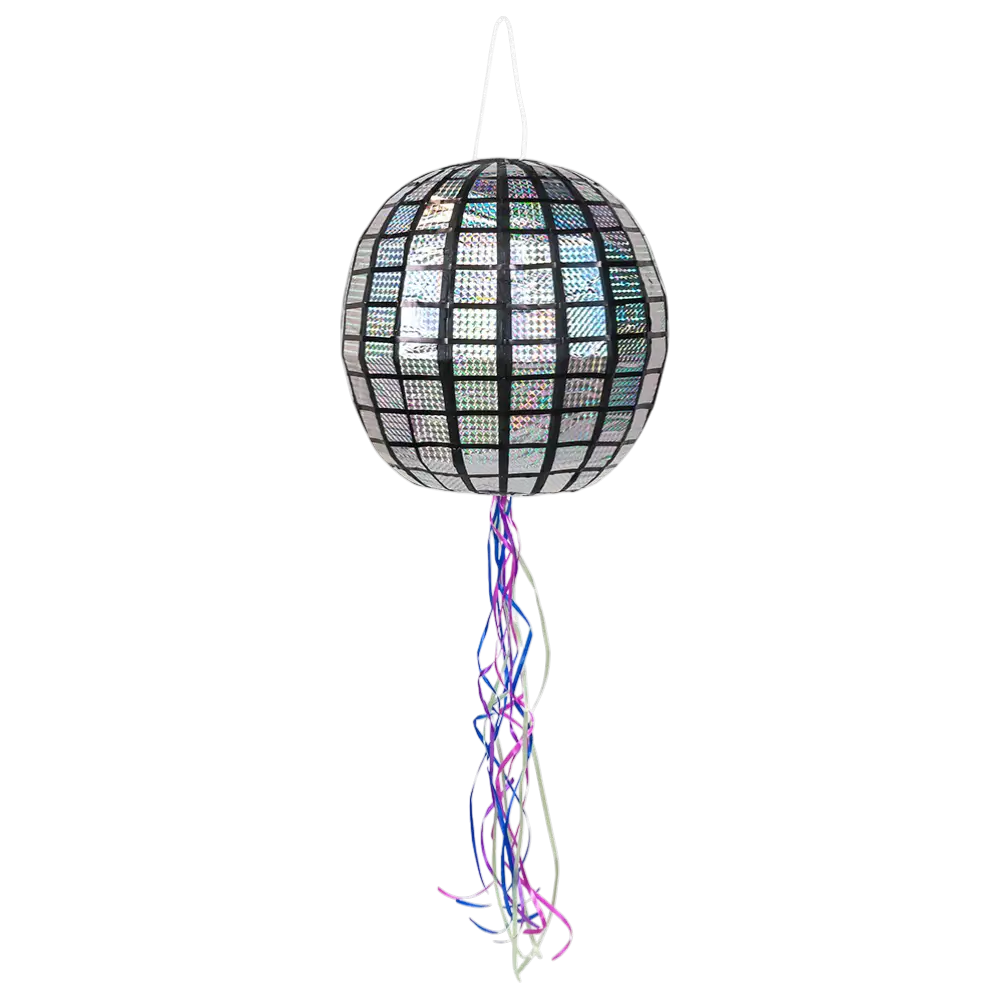 Piñata para tirar de bola de discoteca de 30 cm