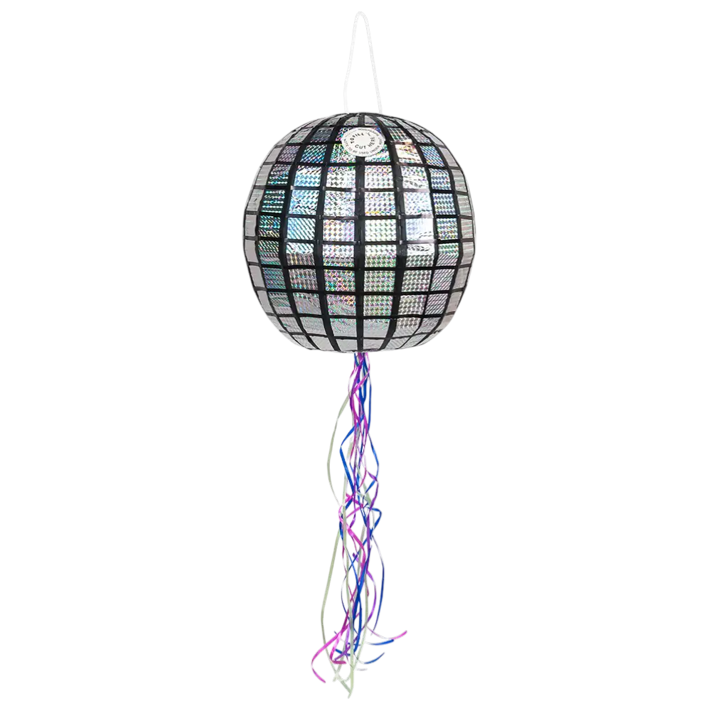 Piñata para tirar de bola de discoteca de 30 cm