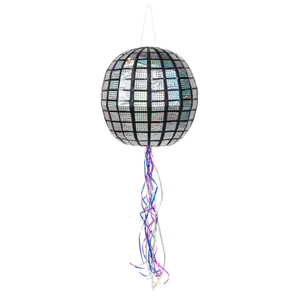 Piñata para tirar de bola de discoteca de 30 cm