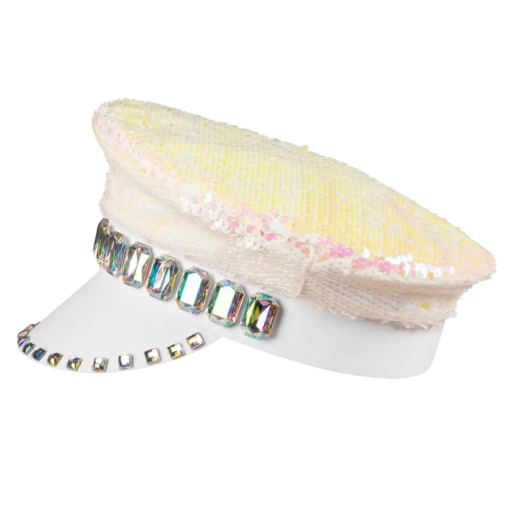 Gorro blanco caramelo arena