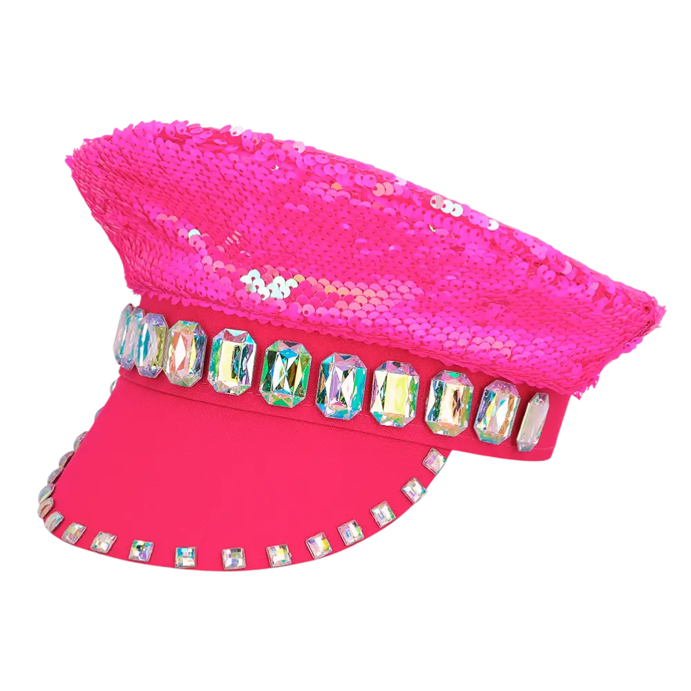 Gorra rosa caramelo