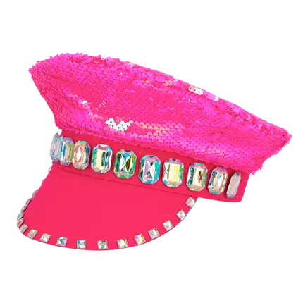 Gorra rosa caramelo