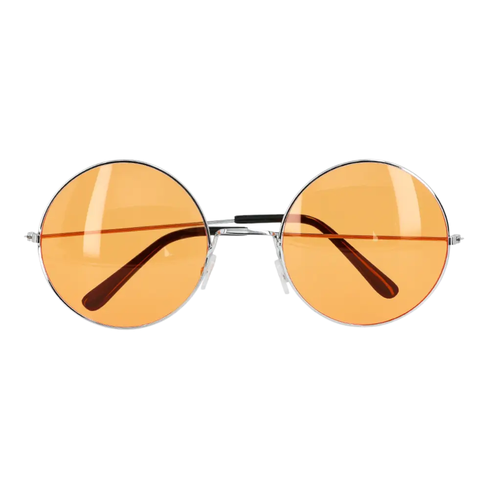 Gafas de fiesta Hippie XL naranja