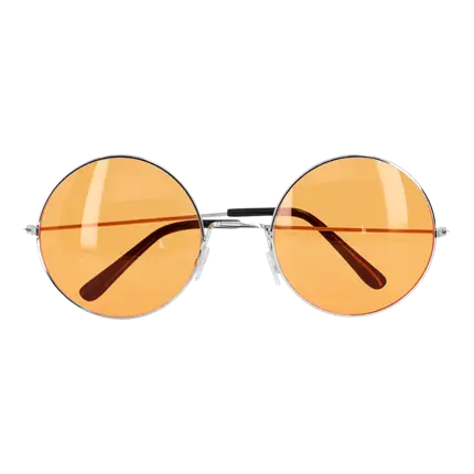 Gafas de fiesta Hippie XL naranja