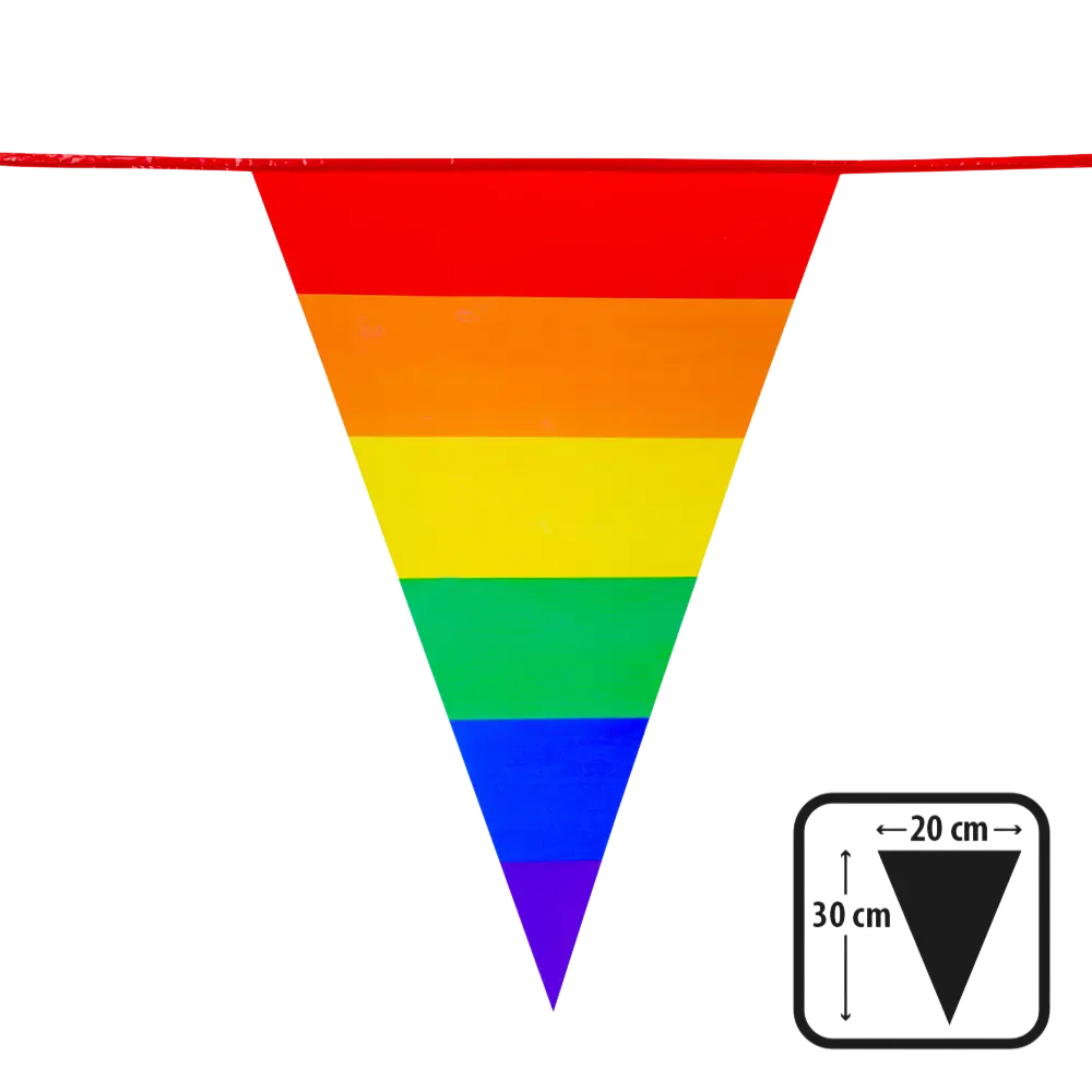 PE Guirnalda de banderines arco iris