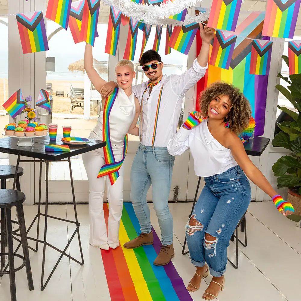 Bola de aluminio arco iris 45 cm