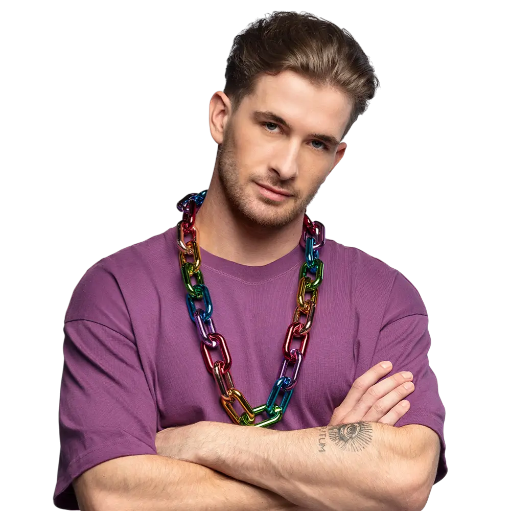 Cadena de eslabones arco iris