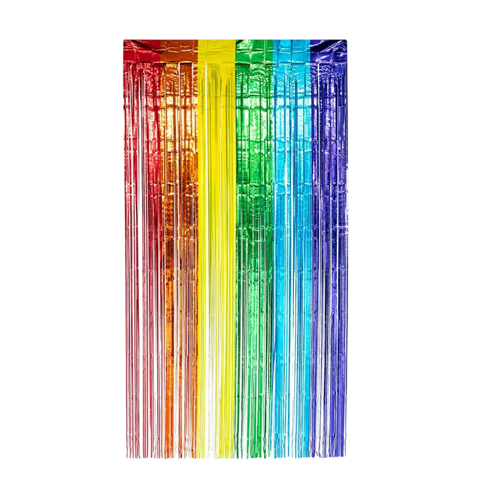 Cortina metálica de aluminio arco iris 200x100cm