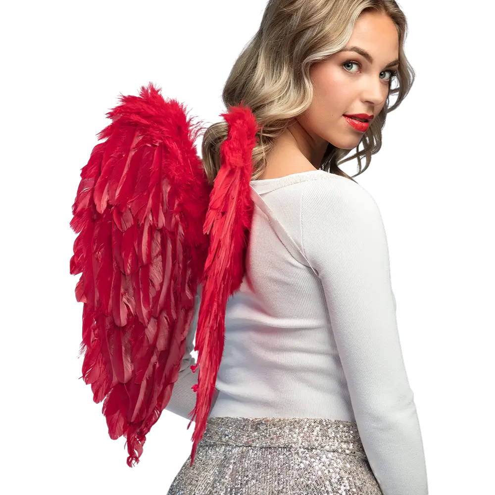 Alas de ángel Divino rojo 50x50cm