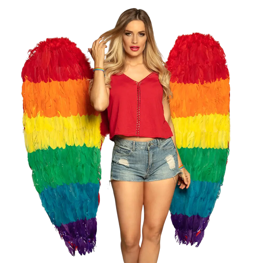 Alas de ángel Celina arco iris 120x120cm