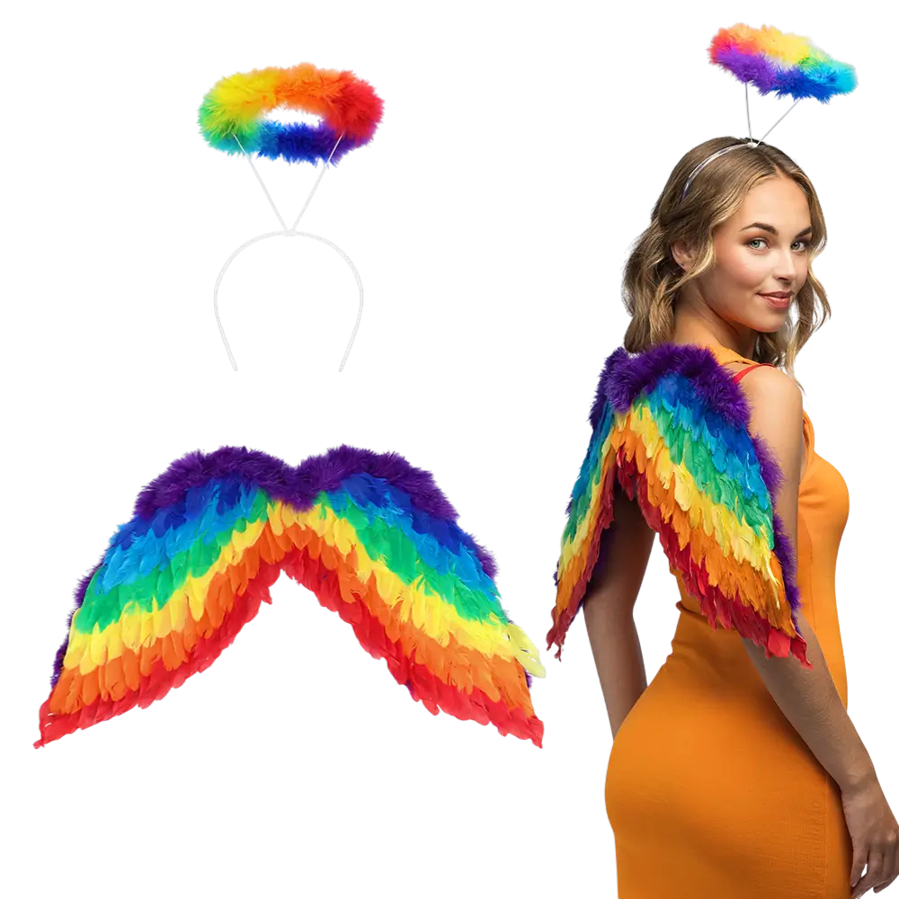 Juego de ángeles arco iris