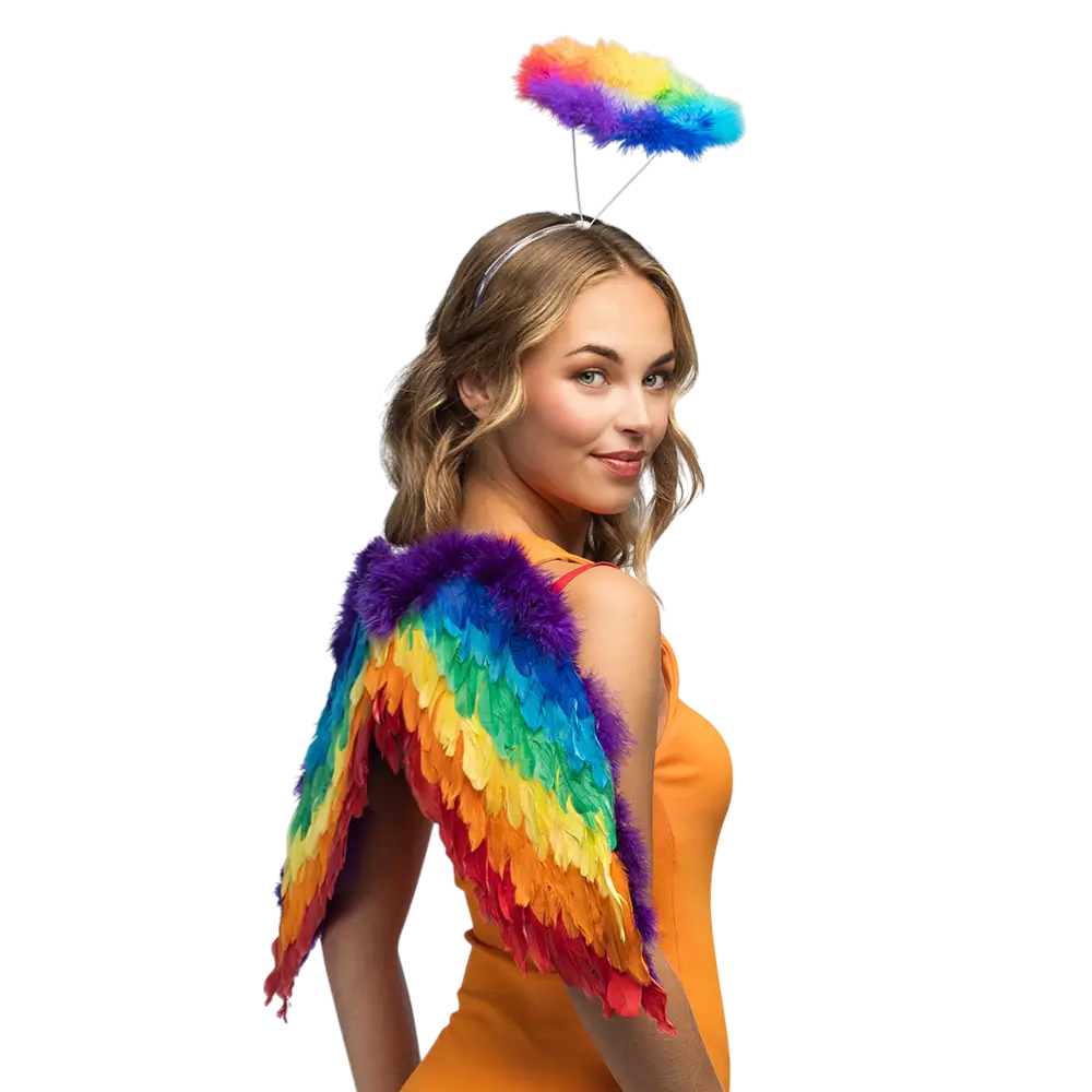 Juego de ángeles arco iris
