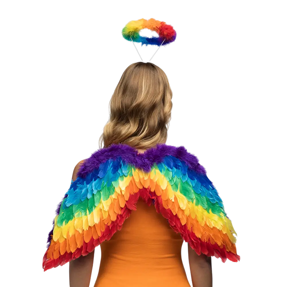 Juego de ángeles arco iris