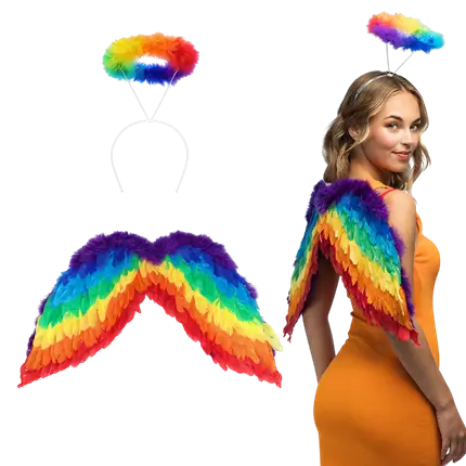 Juego de ángeles arco iris