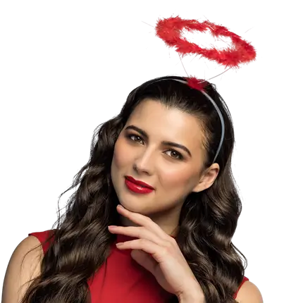 Tiara aureola roja