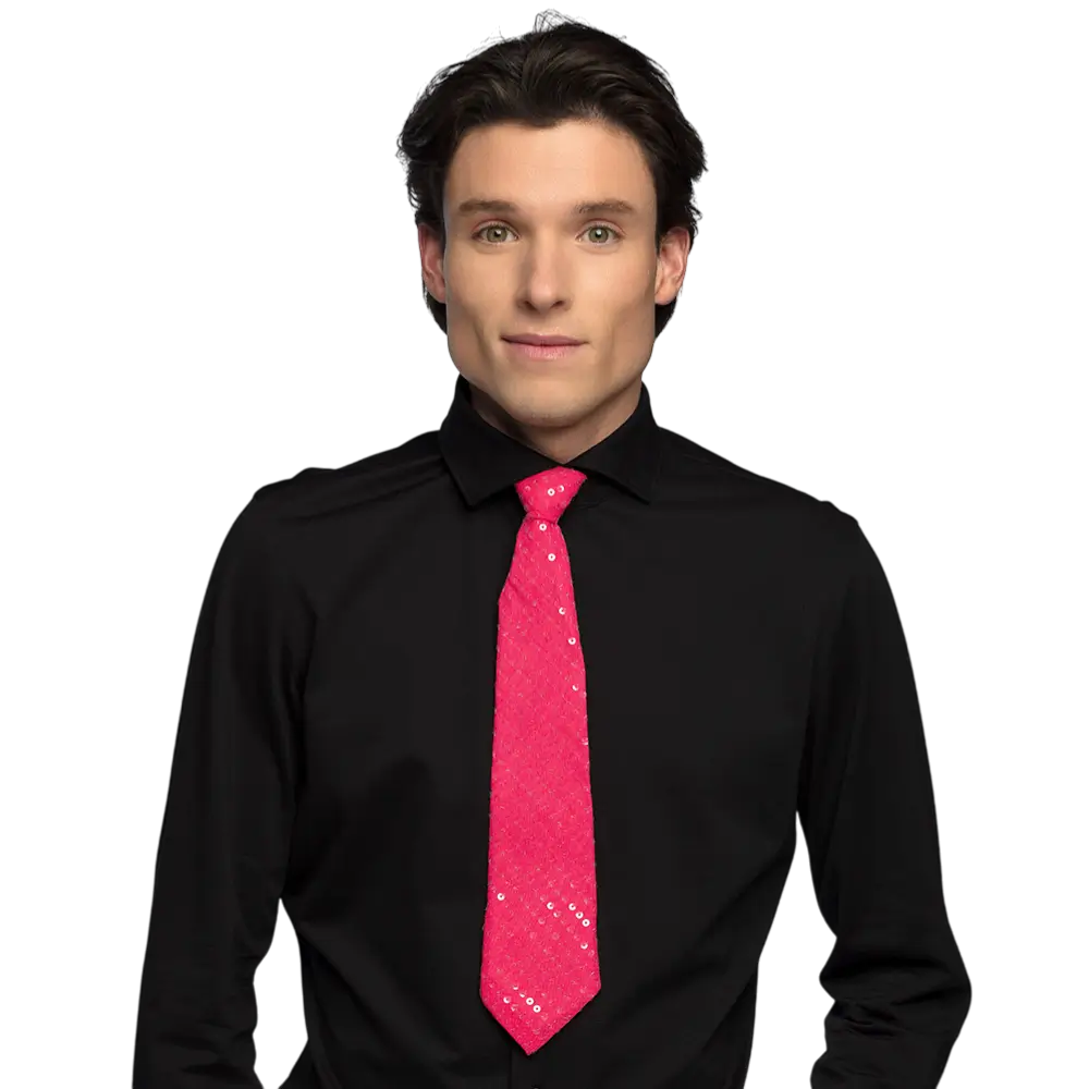 Corbata de lentejuelas a juego