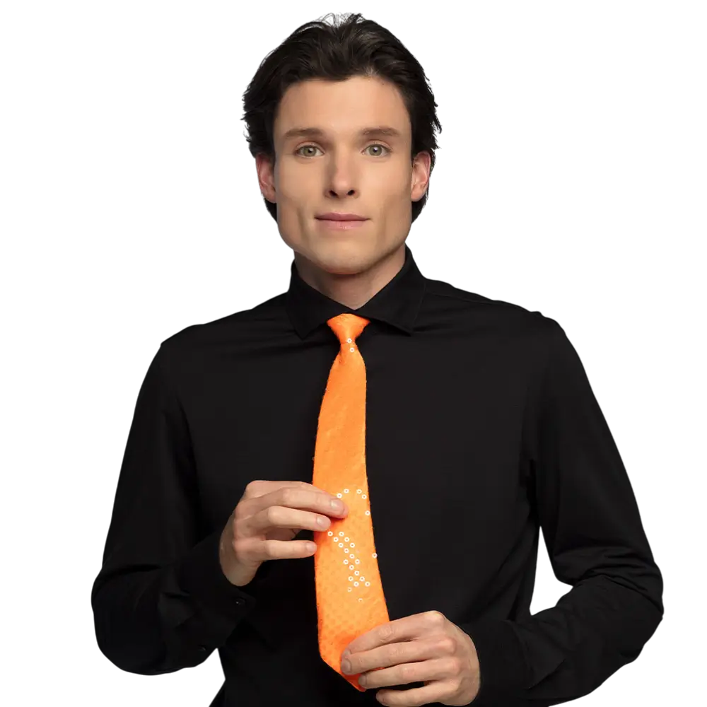 Corbata de lentejuelas a juego