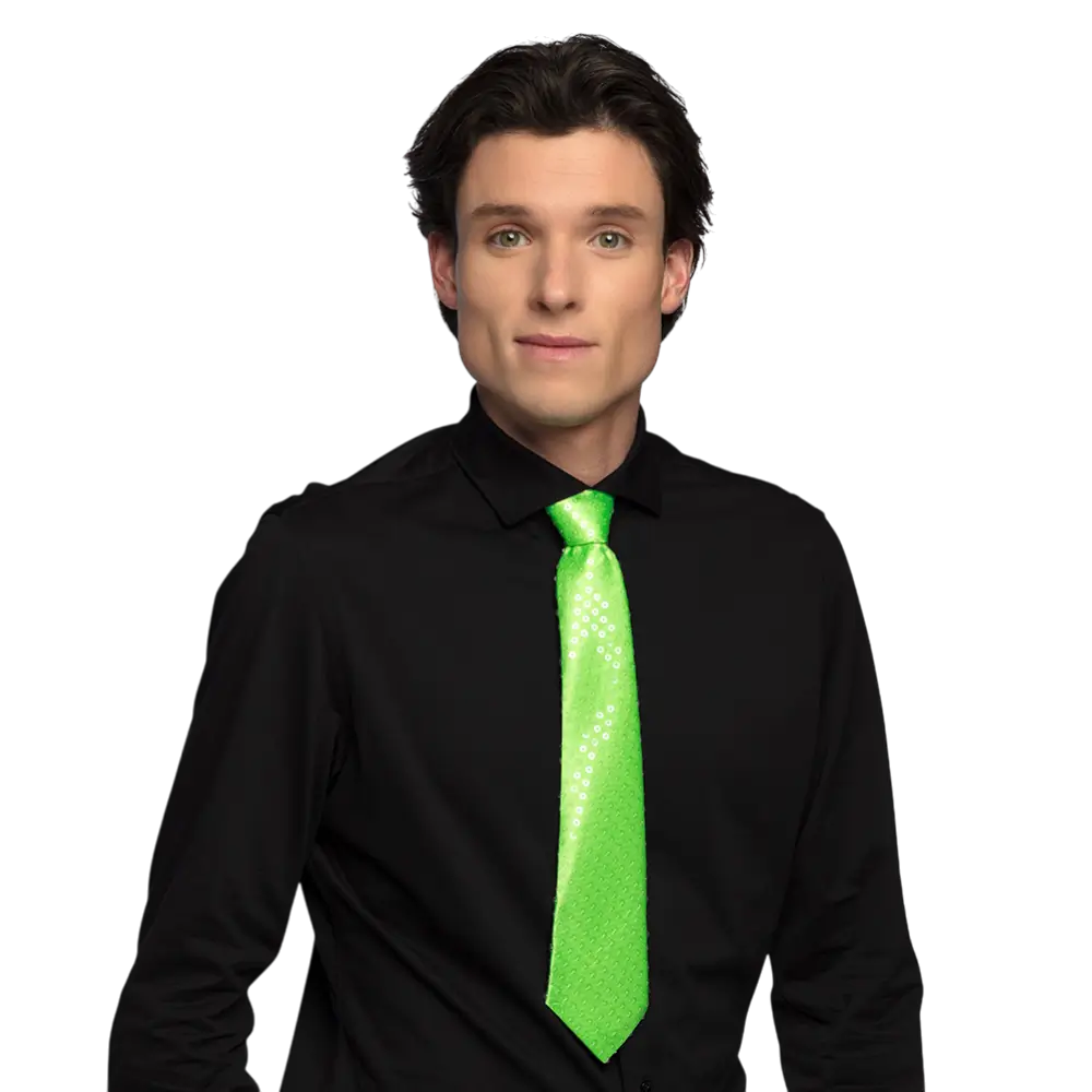Corbata de lentejuelas a juego