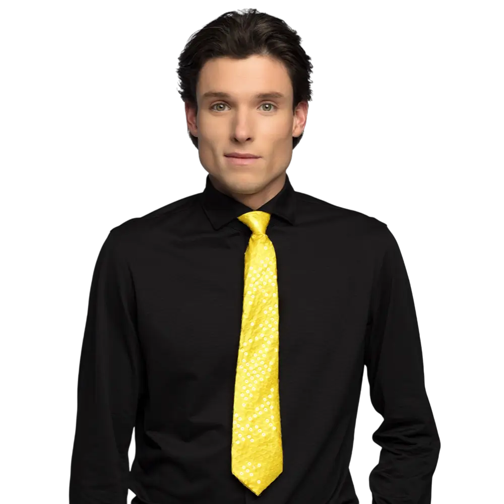 Corbata de lentejuelas a juego