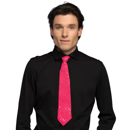 Corbata de lentejuelas a juego