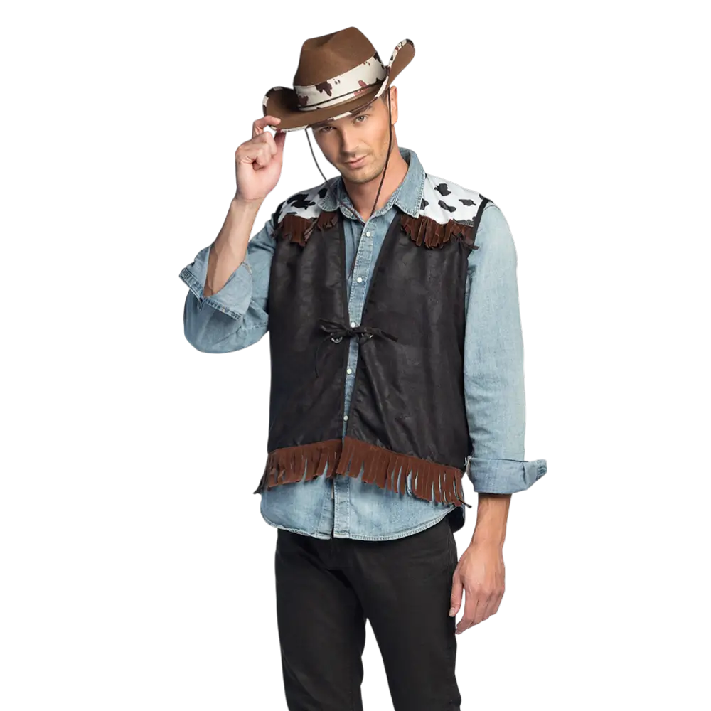 Chaleco Western negro (L/XL)