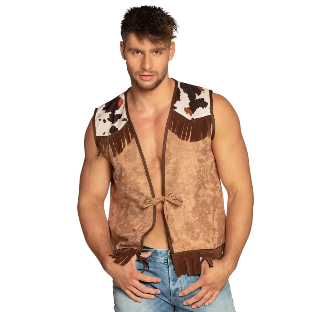 Chaleco western camel (L/XL)