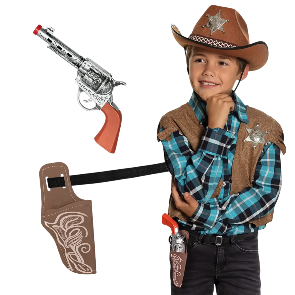 Juego de niños vaqueros