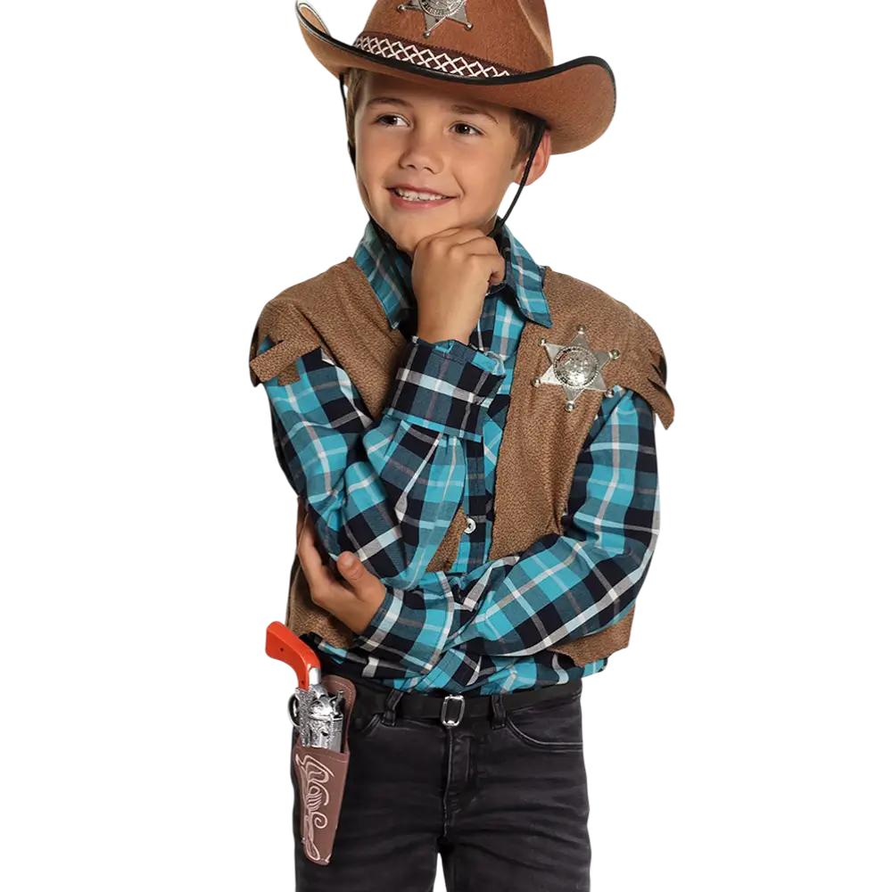 Juego de niños vaqueros