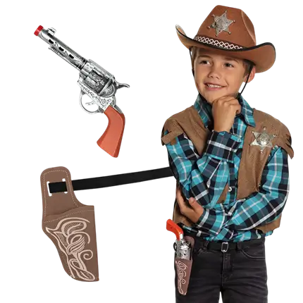 Juego de niños vaqueros