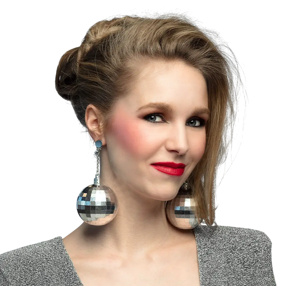 Par de pendientes Disco fever