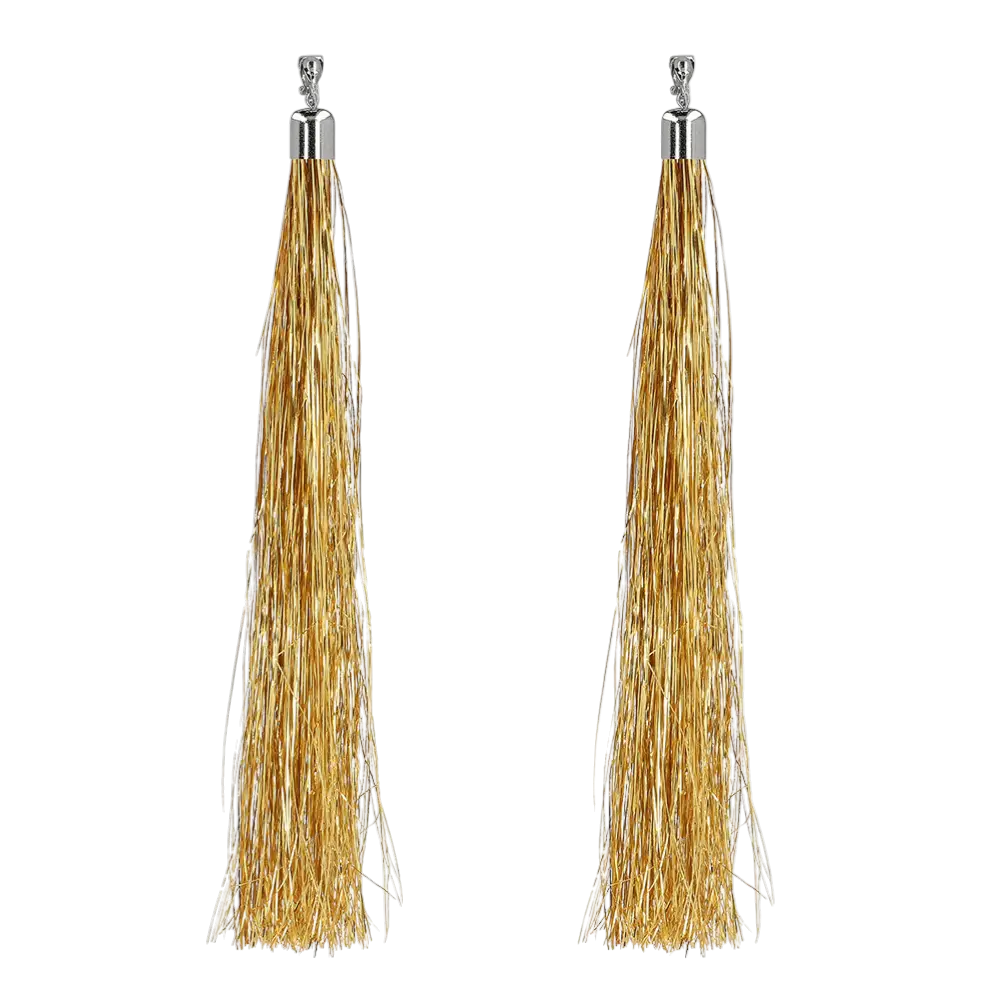 Par de pendientes de oro