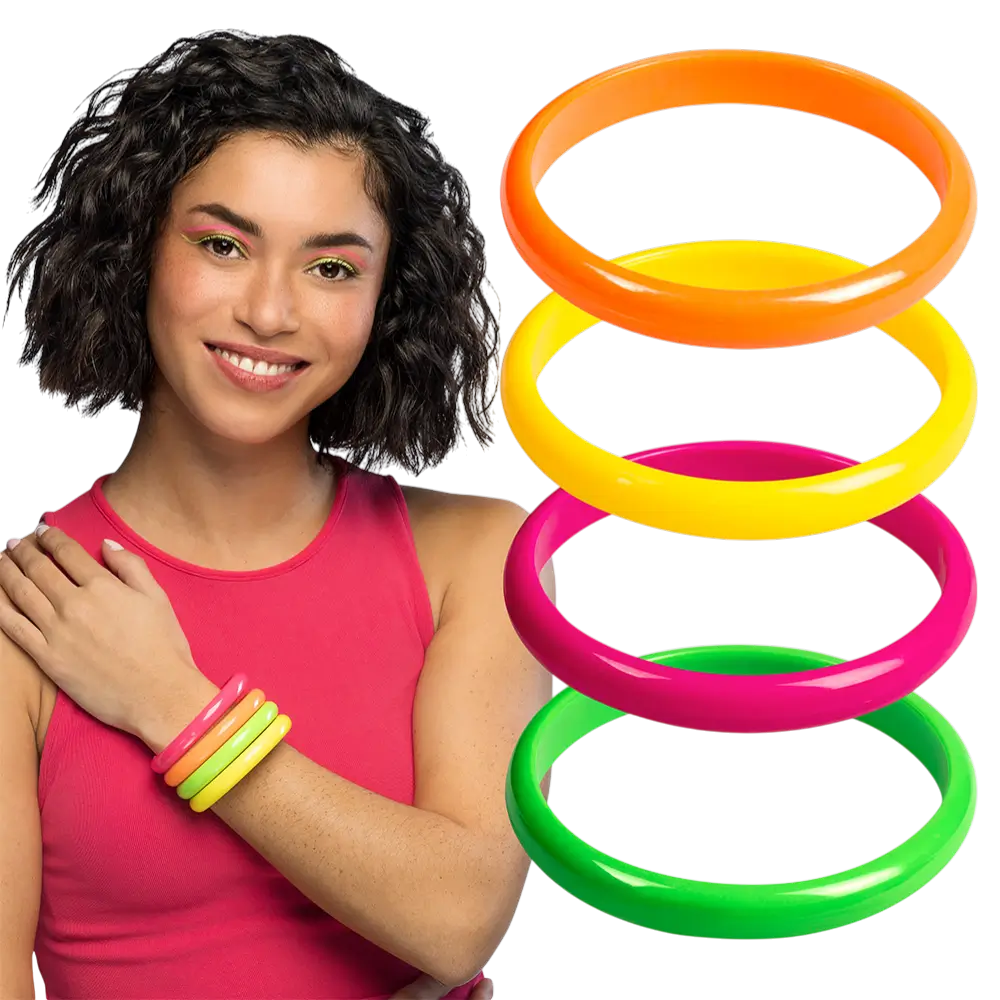 Juego de 4 pulseras Rave