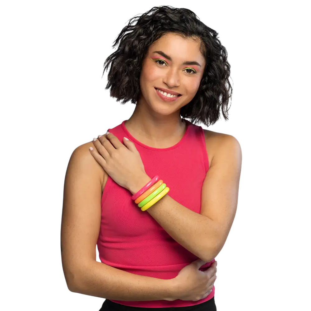 Juego de 4 pulseras Rave