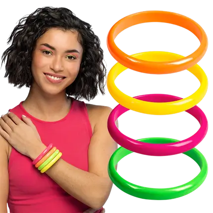 Juego de 4 pulseras Rave
