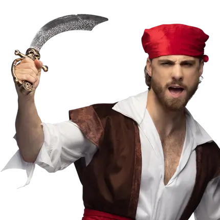 Espada calavera pirata (36 cm)