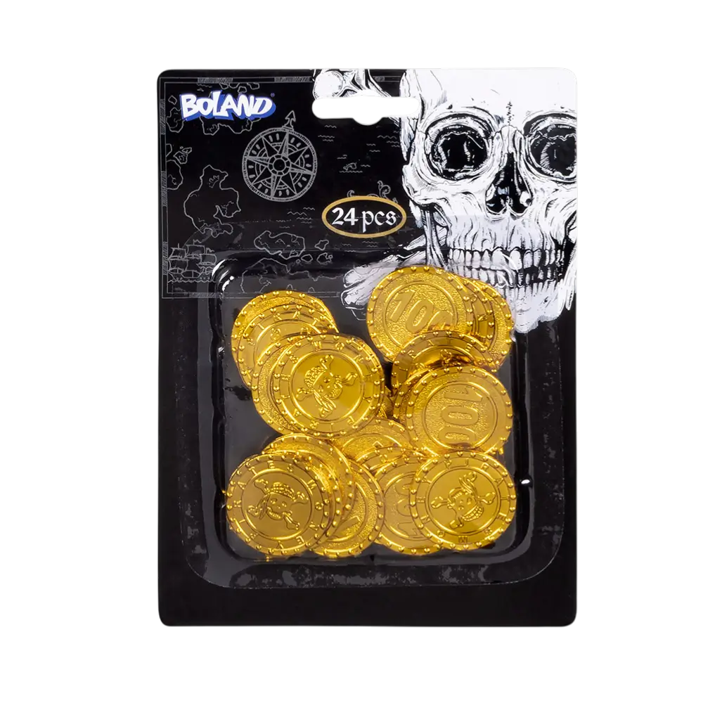 Lote de 24 monedas pirata
