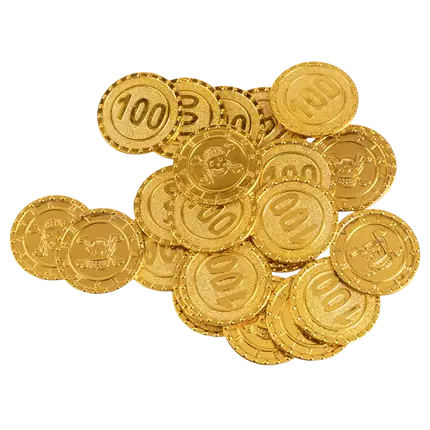 Lote de 24 monedas pirata