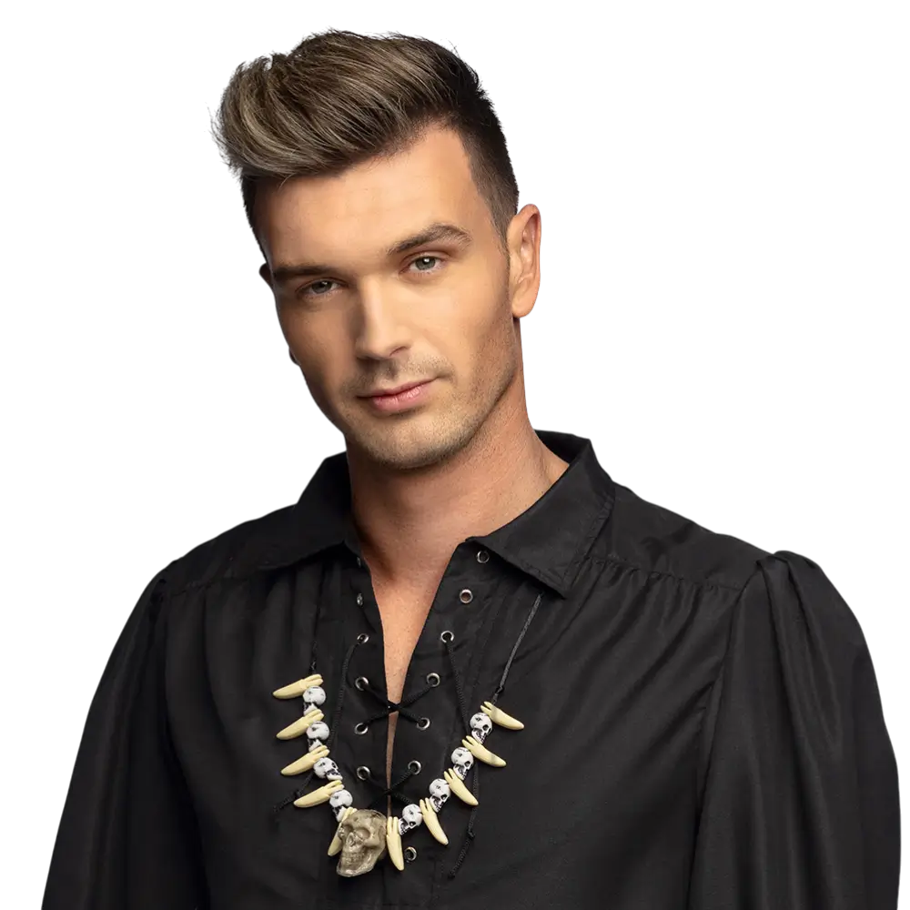 Collar de dientes de calavera