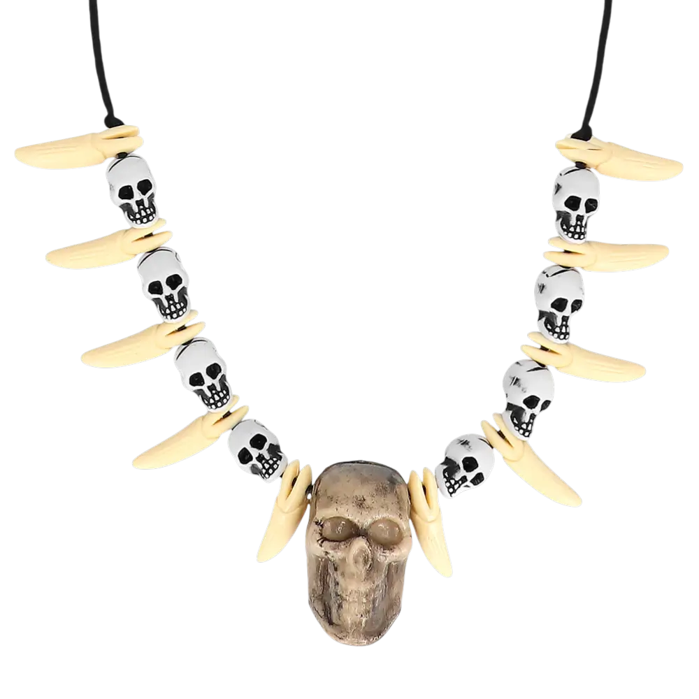 Collar de dientes de calavera