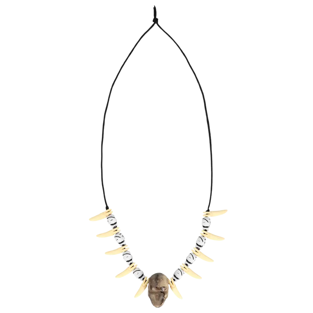 Collar de dientes de calavera