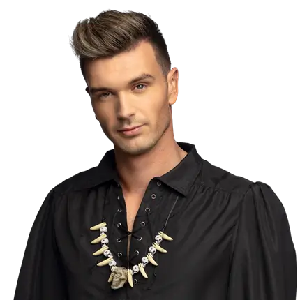 Collar de dientes de calavera