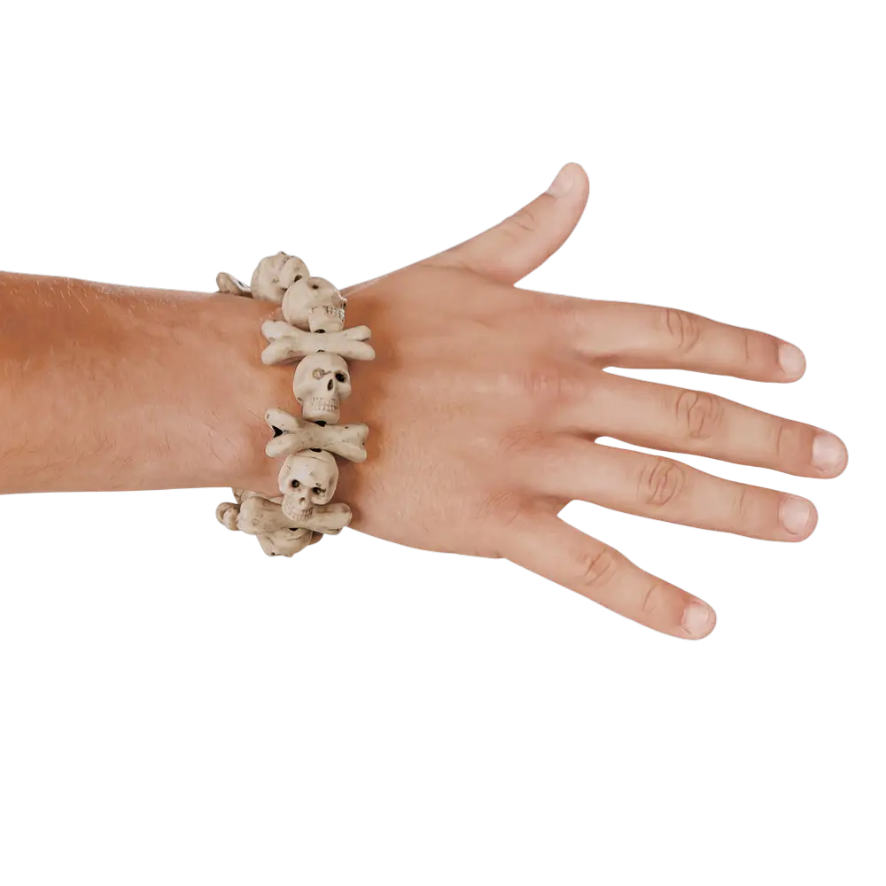 Pulsera de huesos de calavera