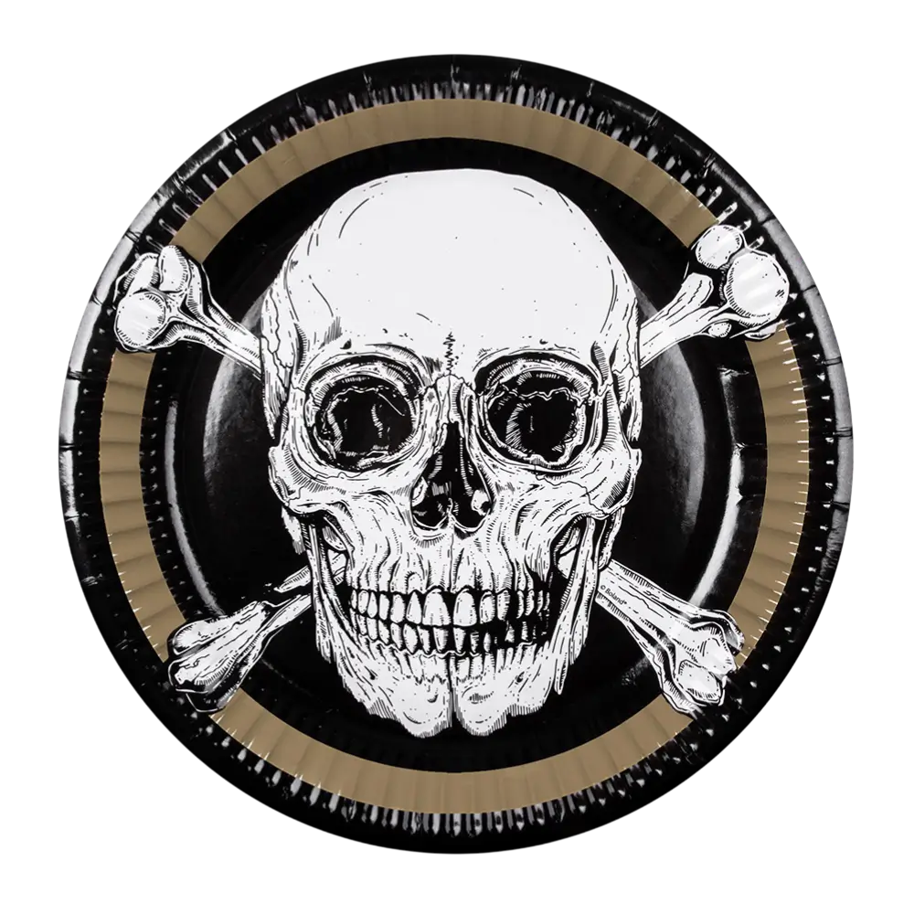 Set de 10 platos de papel Piratas