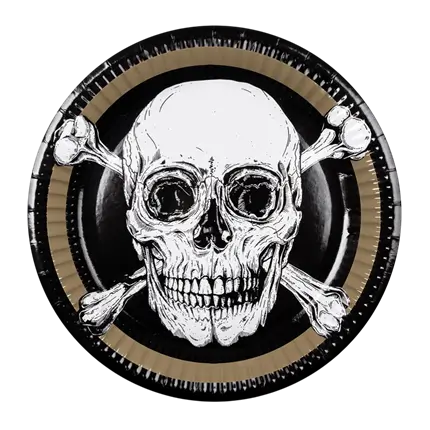 Set de 10 platos de papel Piratas