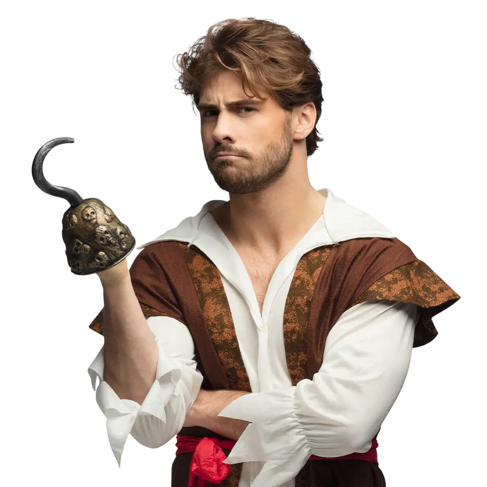 Calaveras piratas de ganchillo