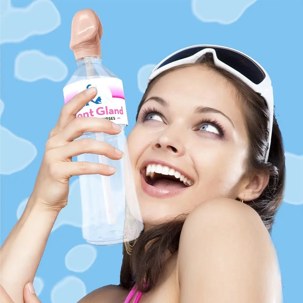 Botella de agua bellota montaje divertido accesorio humorístico