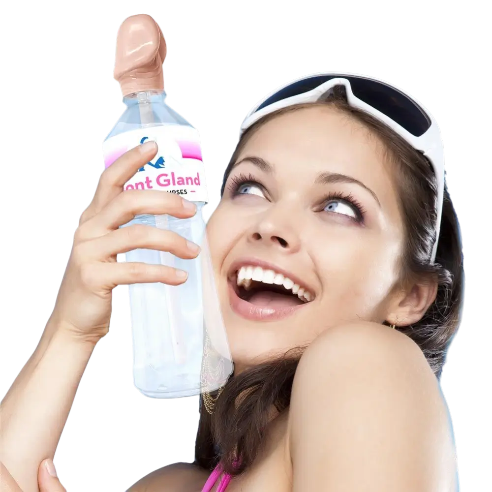 Botella de agua bellota montaje divertido accesorio humorístico